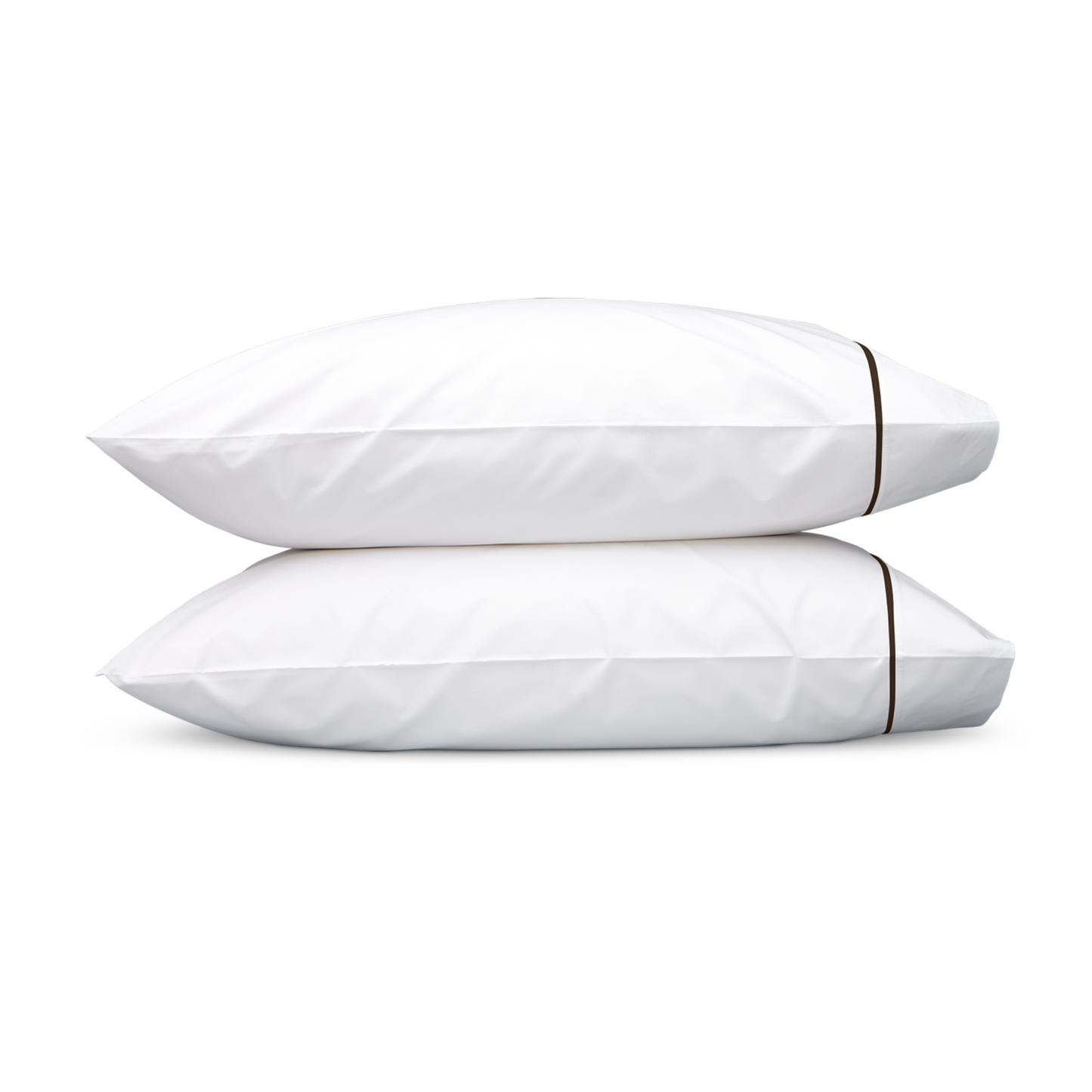Pillowcases of Matouk Gatsby Bedding Sable Color