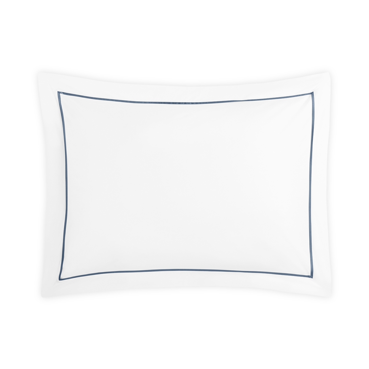 Standard Sham of Matouk Gatsby Bedding Steel Blue Color