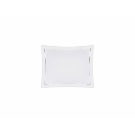 Matouk Gatsby Hemstitch Bedding Boudoir Sham White Fine Linens
