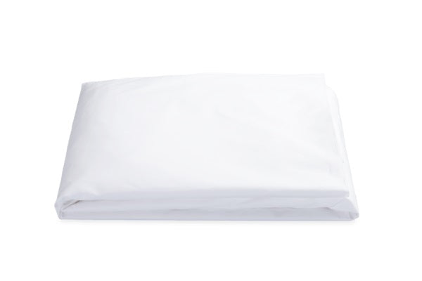 Matouk Gatsby Hemstitch Bedding Fitted Sheet White Fine Linens