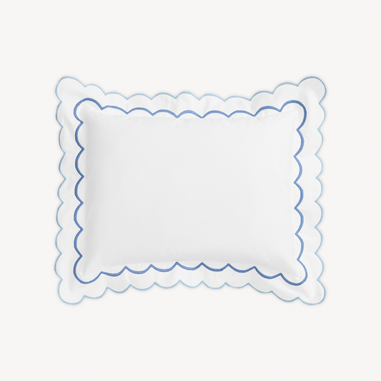 Boudoir Sham of Matouk India Bedding in Azure Color