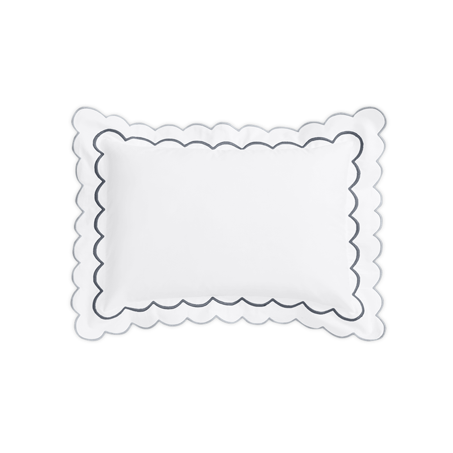 Boudoir Sham of Matouk India Bedding in Charcoal Color