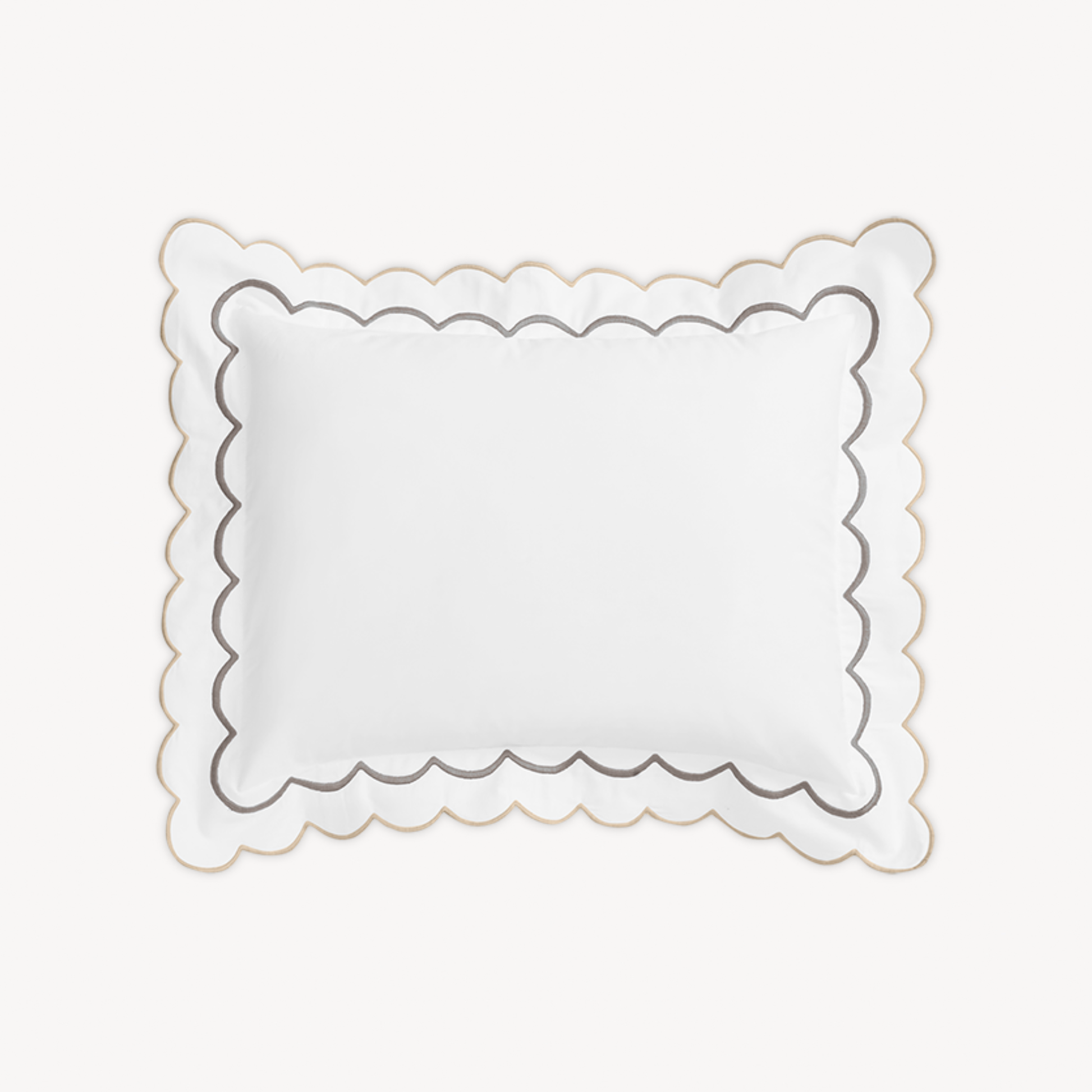 Boudoir Sham of Matouk India Bedding in Driftwood Color