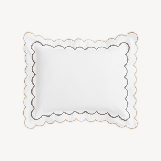 Boudoir Sham of Matouk India Bedding in Driftwood Color