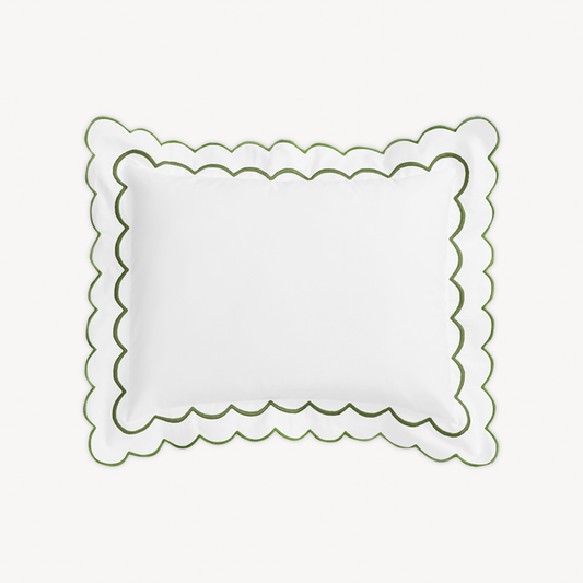 Boudoir Sham of Matouk India Bedding in Grass Color