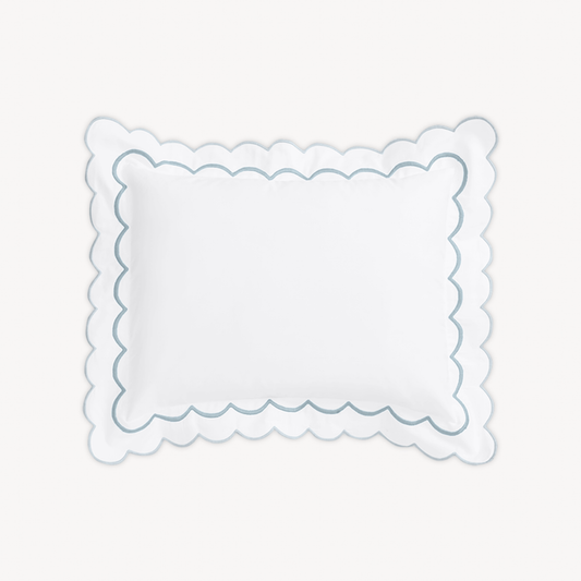 Boudoir Sham of Matouk India Bedding in Pool Color