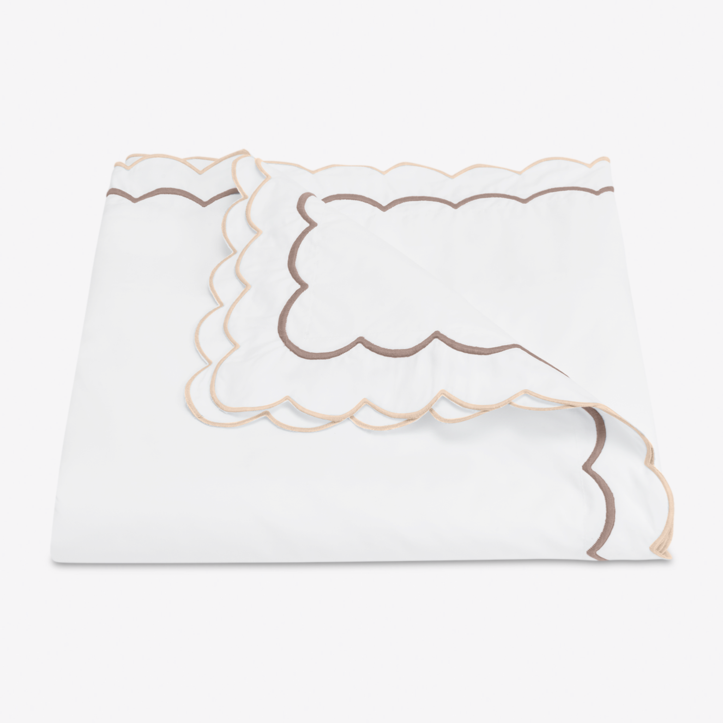 Duvet Cover of Matouk India Bedding in Driftwood Color