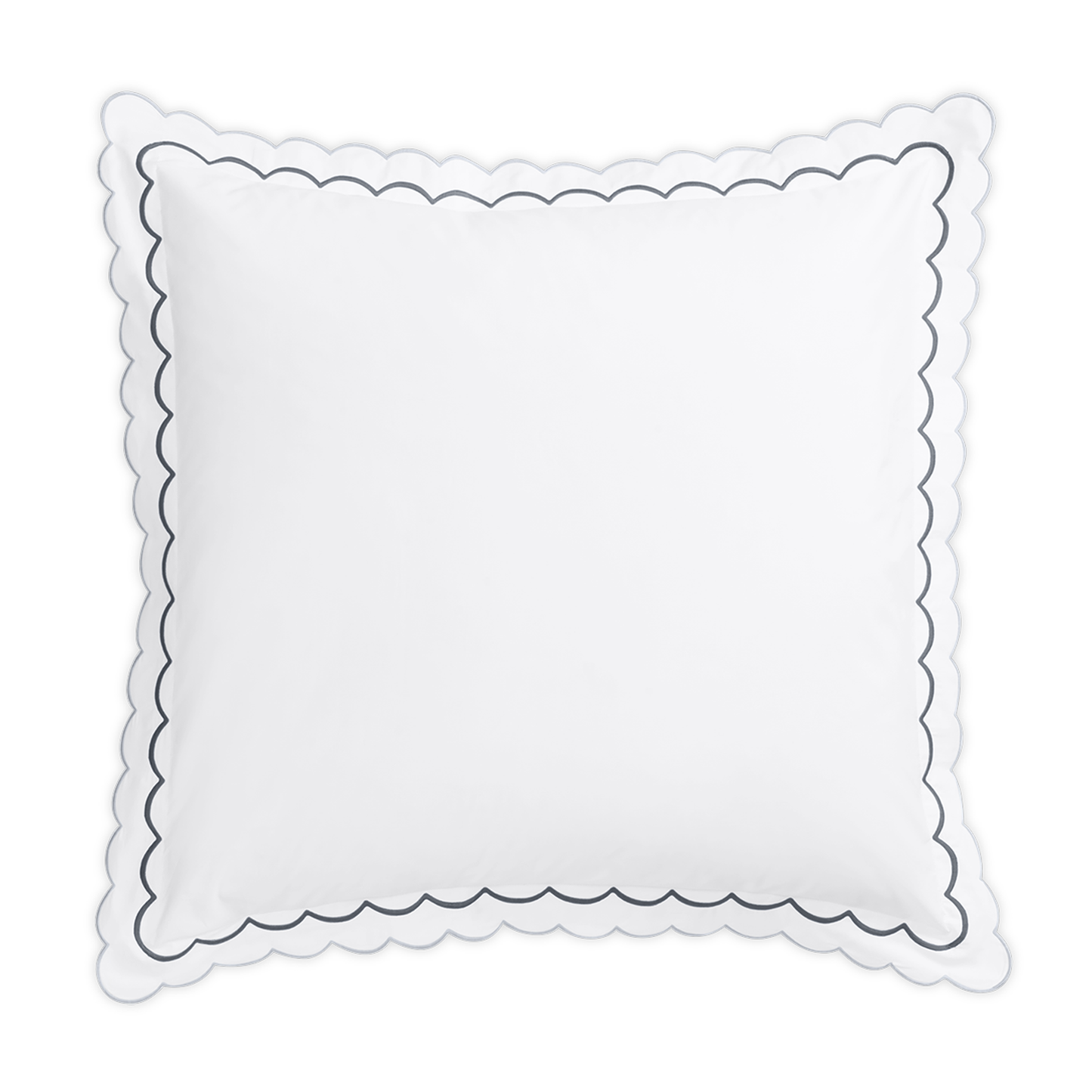 Euro Sham of Matouk India Bedding in Charcoal Color