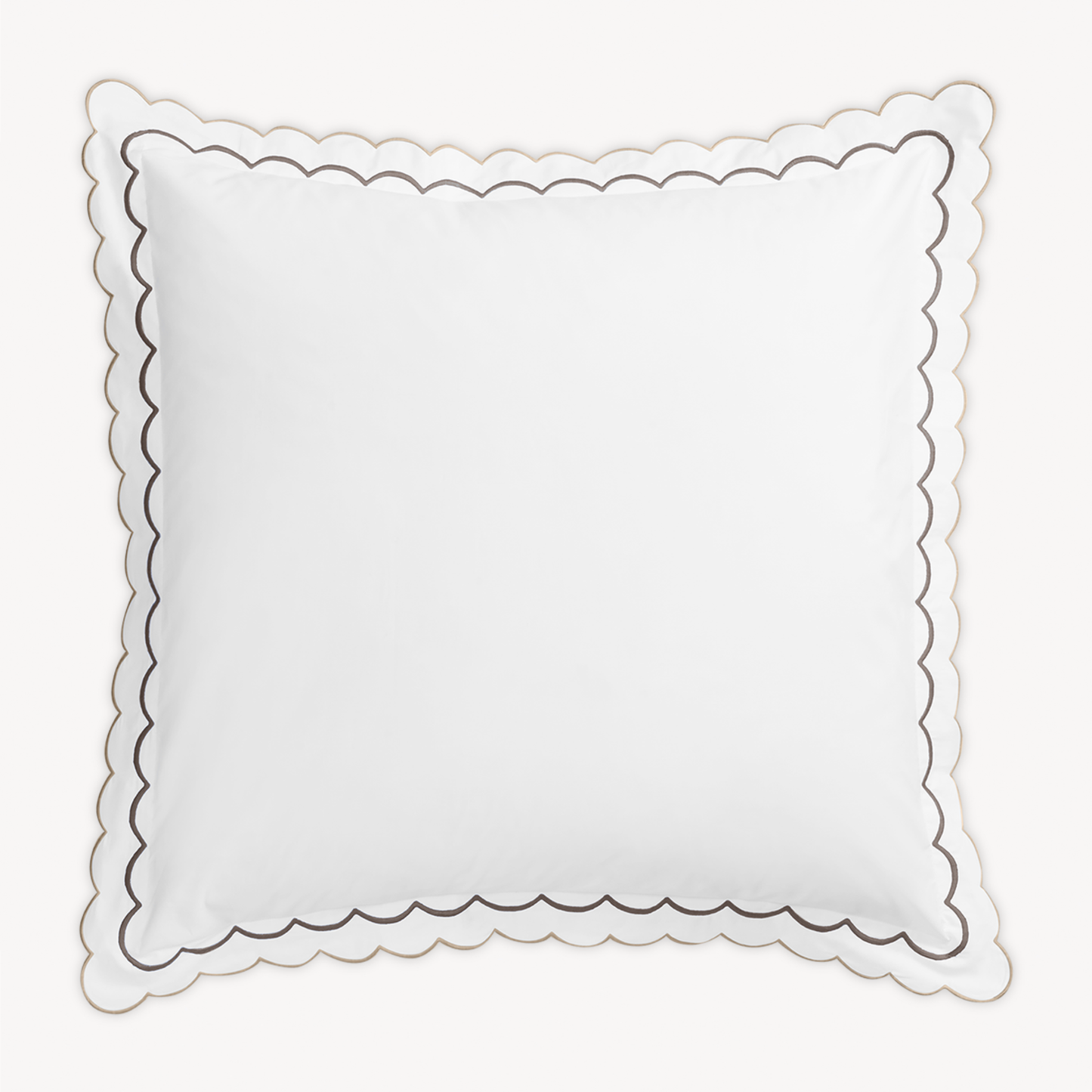 Euro Sham of Matouk India Bedding in Driftwood Color