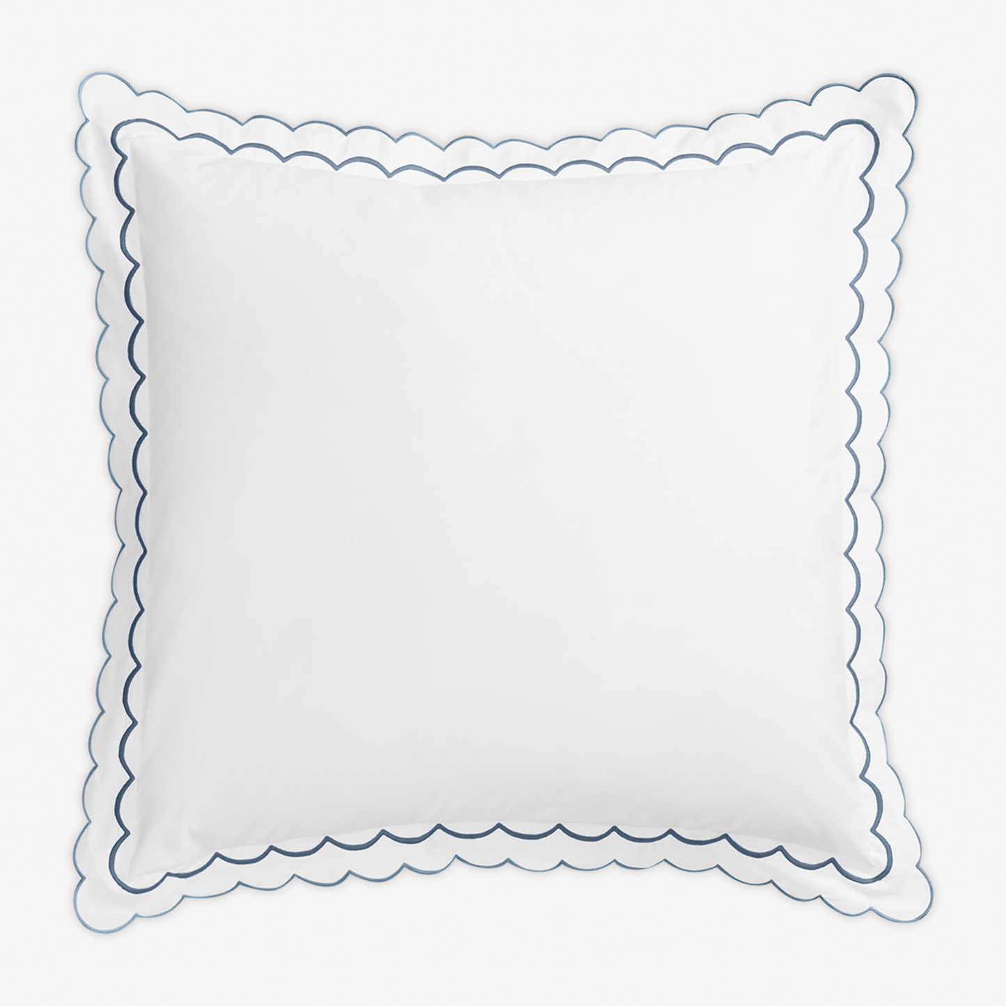 Euro Sham of Matouk India Bedding in Hazy Blue Color