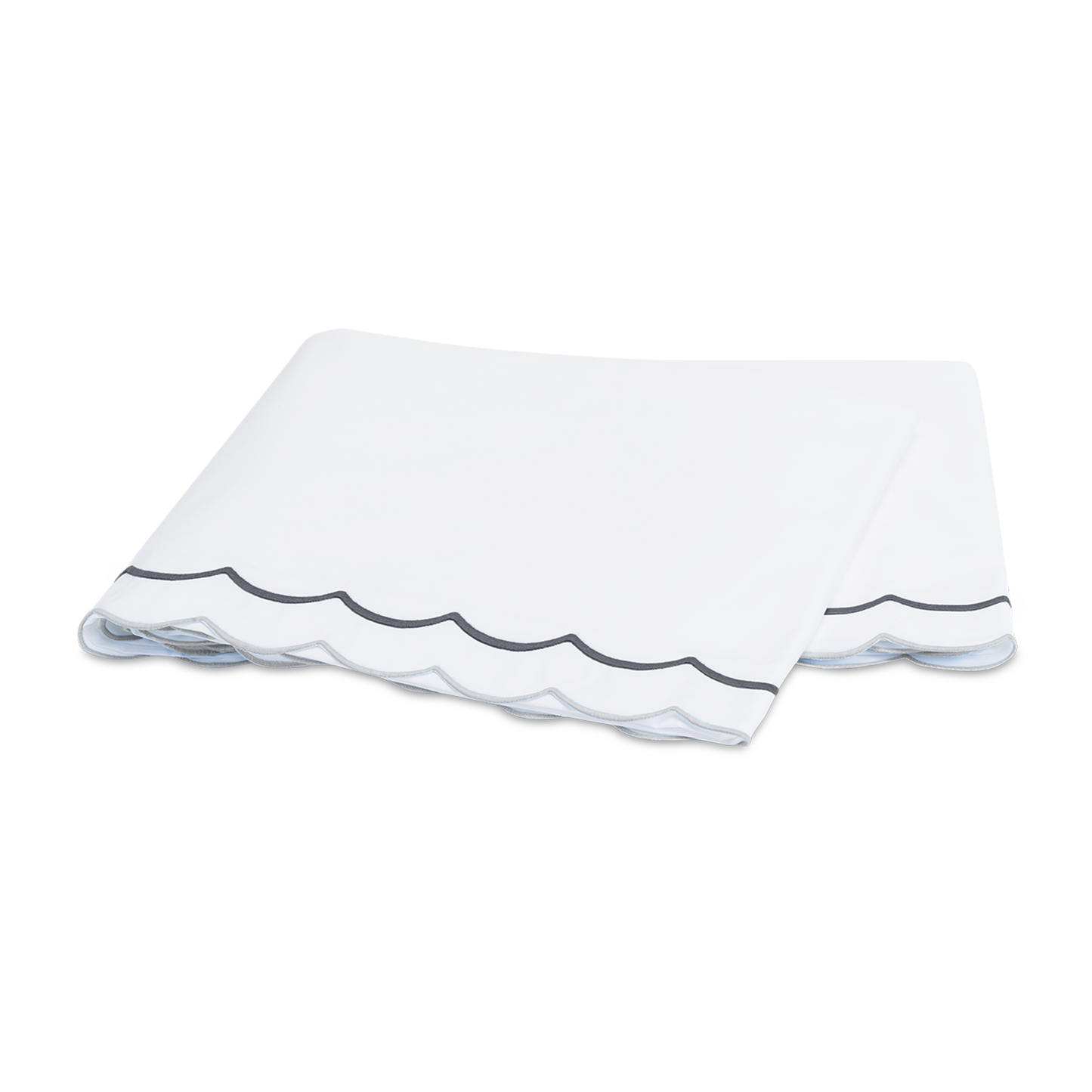 Flat Sheet of Matouk India Bedding in Charcoal Color