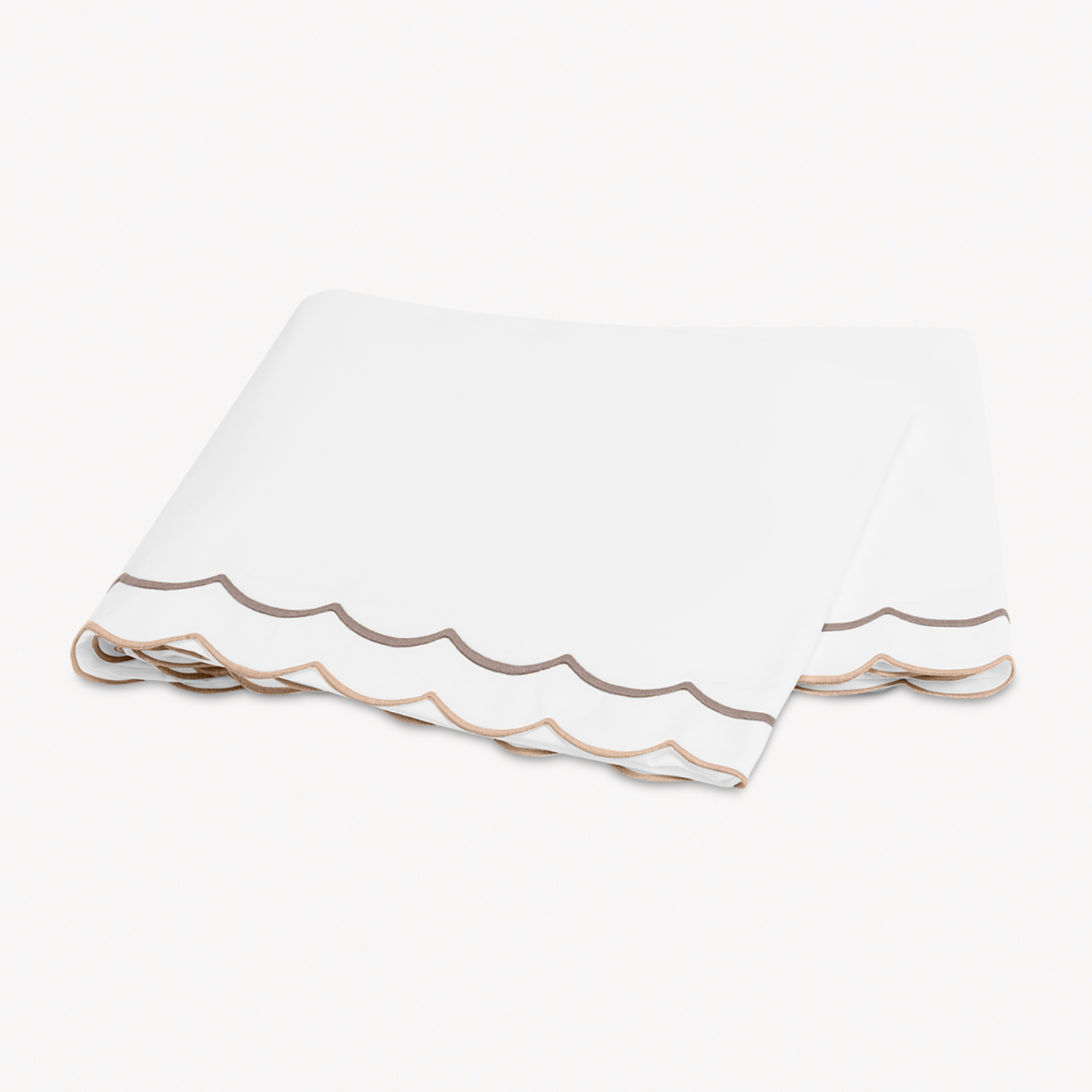 Flat Sheet of Matouk India Bedding in Driftwood Color