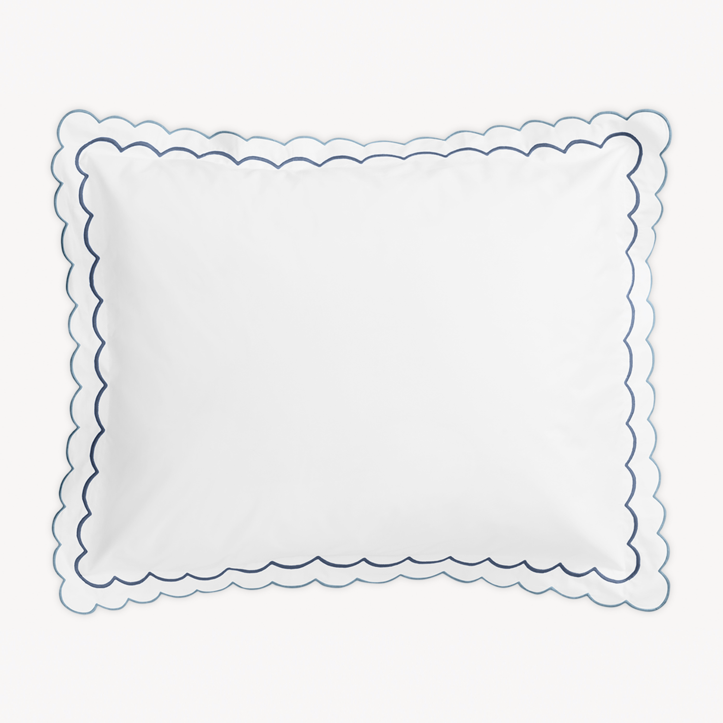 Sham of Matouk India Bedding in Hazy Blue Color