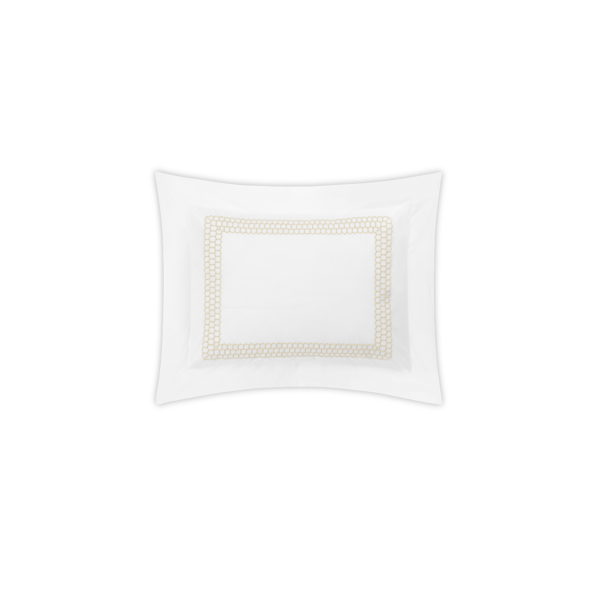 Clear Image of Matouk Liana Bedding Boudoir Sham in Champagne Color