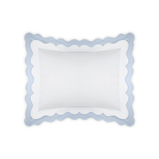 Boudoir Sham of Matouk Lorelei Bedding in Blue Color