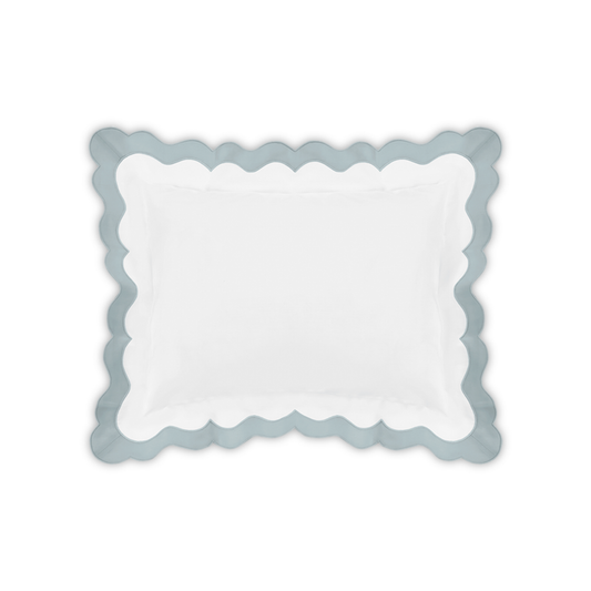 Boudoir Sham of Matouk Lorelei Bedding in Pool Color