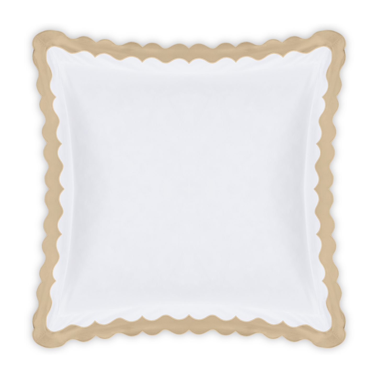 Euro Sham of Matouk Lorelei Bedding in Champagne Color