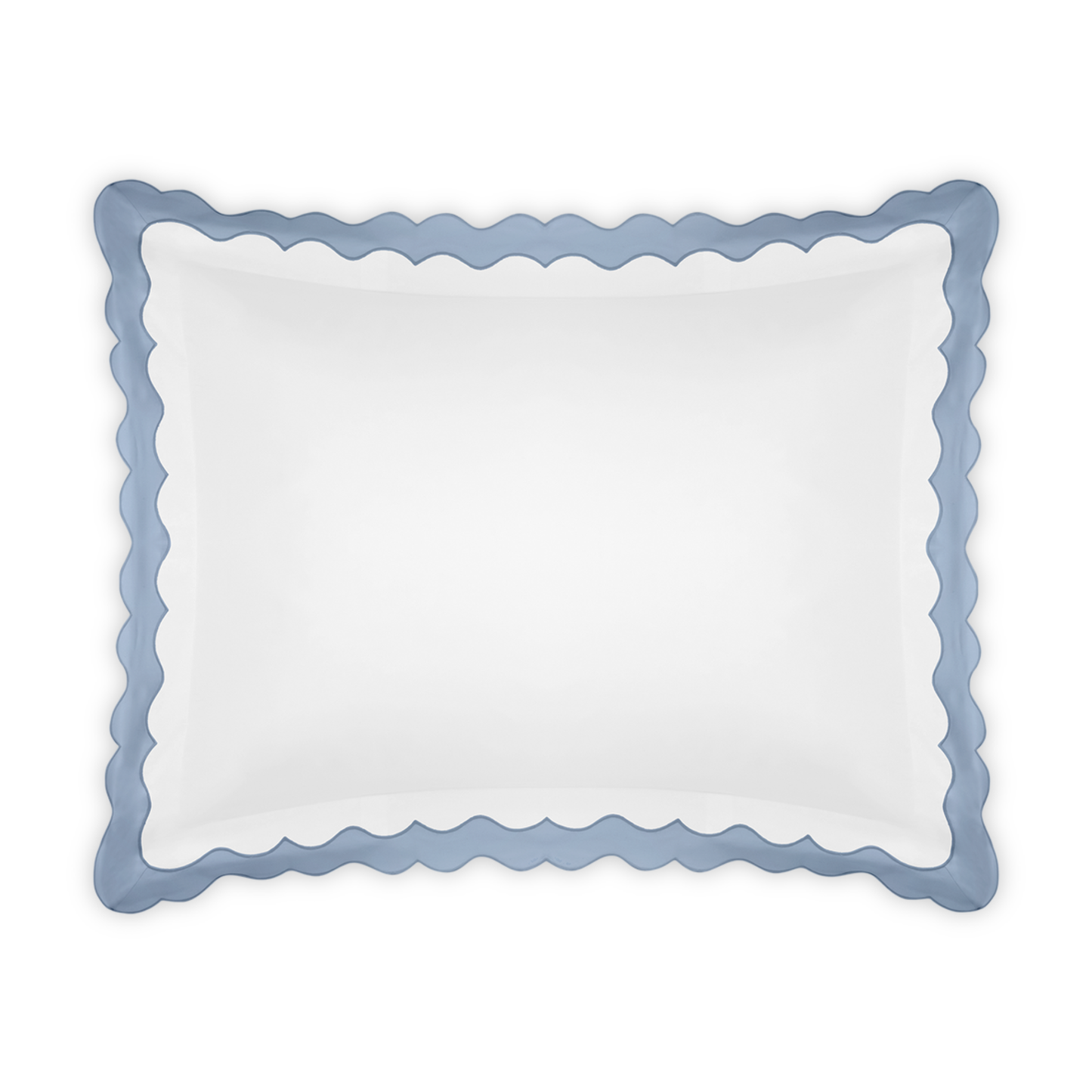 Sham of Matouk Lorelei Bedding in Hazy Blue Color