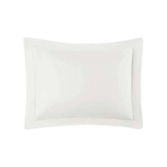 Boudoir Sham of Matouk Milano Hemstitch Bedding in Color Bone