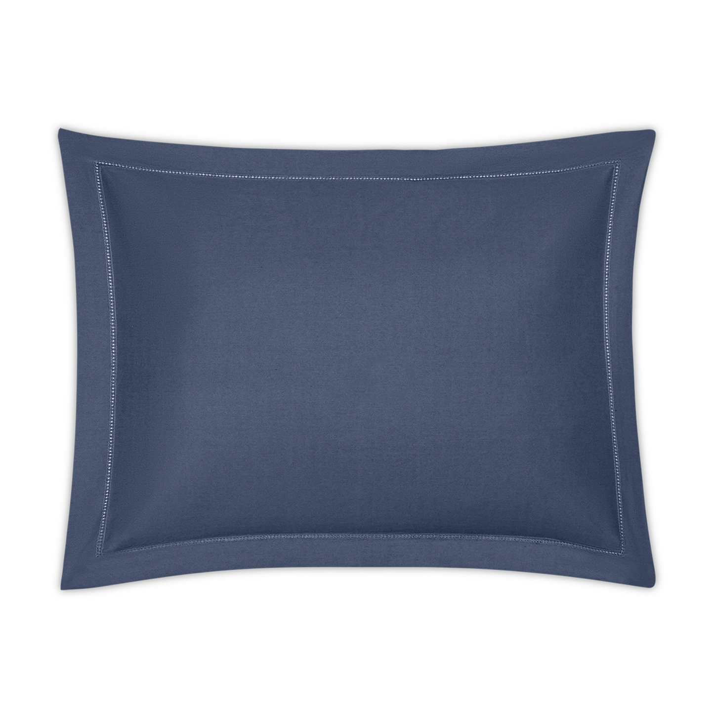 Sham of Matouk Milano Hemstitch Bedding in Color Steel Blue