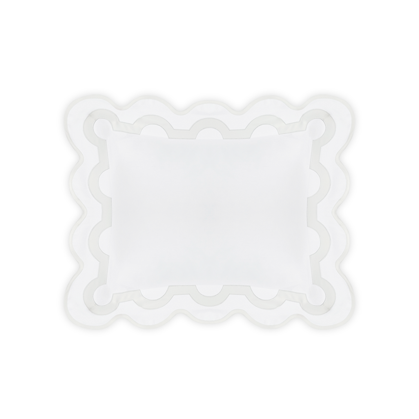 Boudoir Sham of Matouk Mirasol Collection in Bone Color