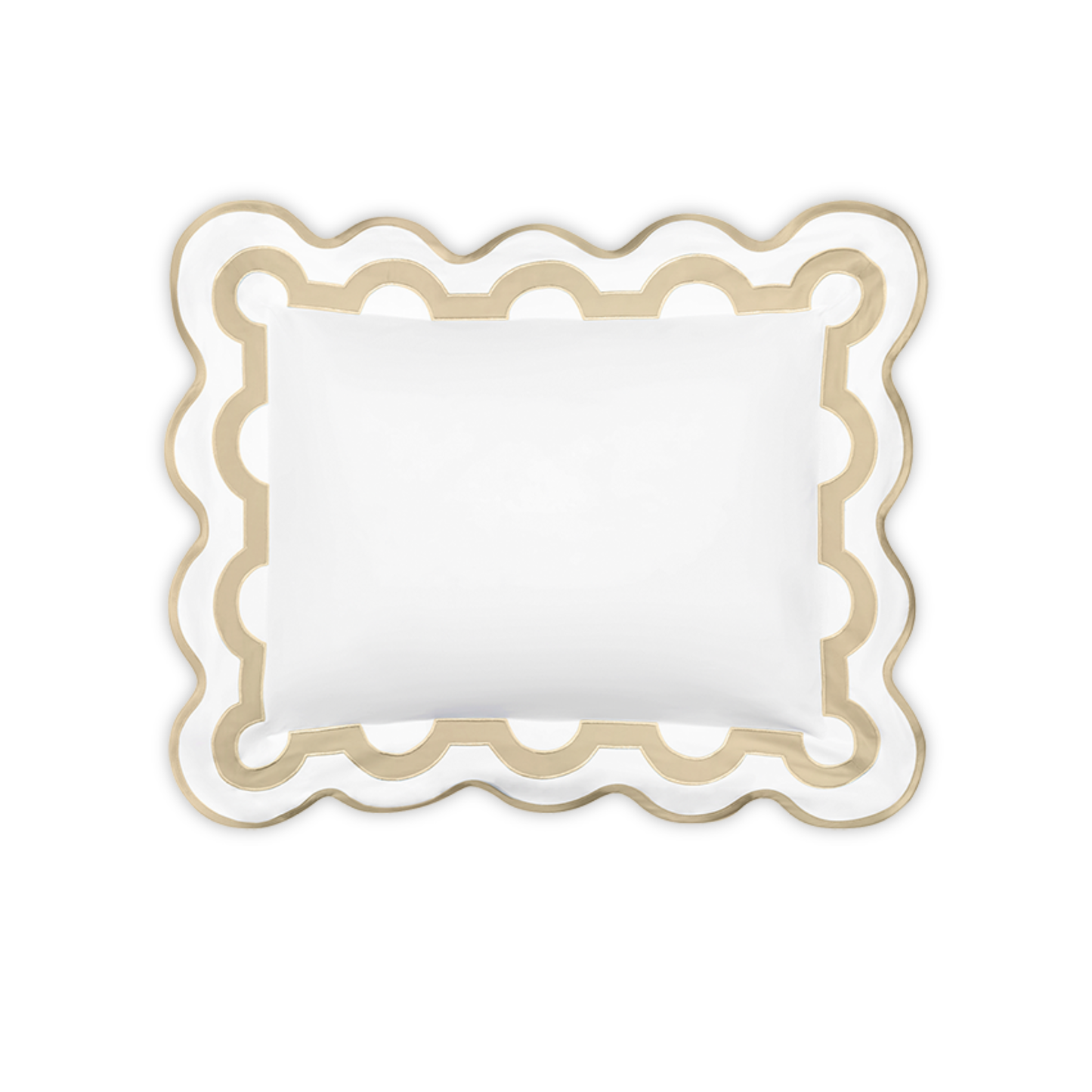 Boudoir Sham of Matouk Mirasol Collection in Champagne Color