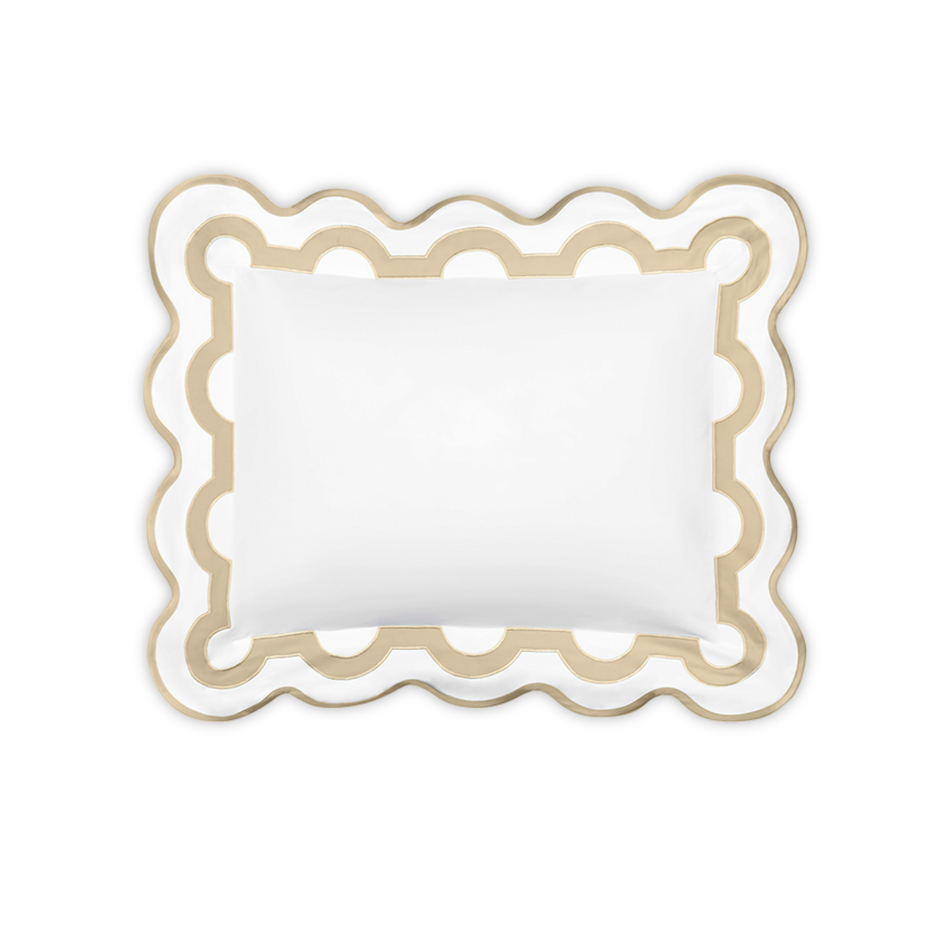 Boudoir Sham of Matouk Mirasol Collection in Champagne Color