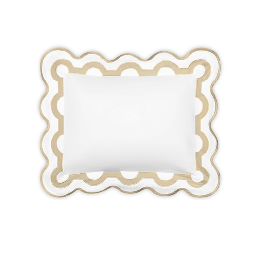 Boudoir Sham of Matouk Mirasol Collection in Champagne Color