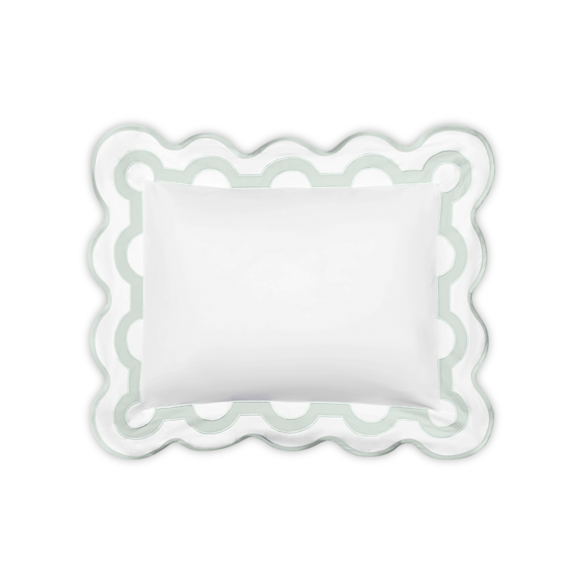 Boudoir Sham of Matouk Mirasol Collection in Opal Color