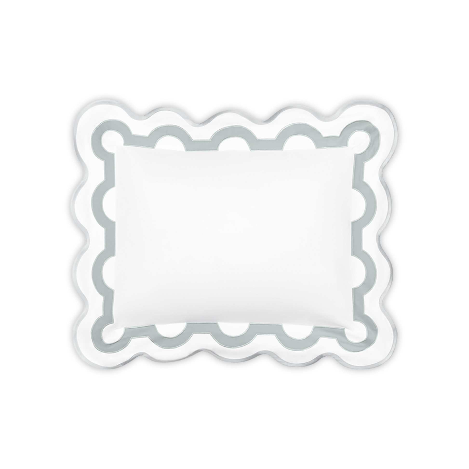 Boudoir Sham of Matouk Mirasol Collection in Pool Color