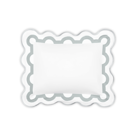 Boudoir Sham of Matouk Mirasol Collection in Pool Color