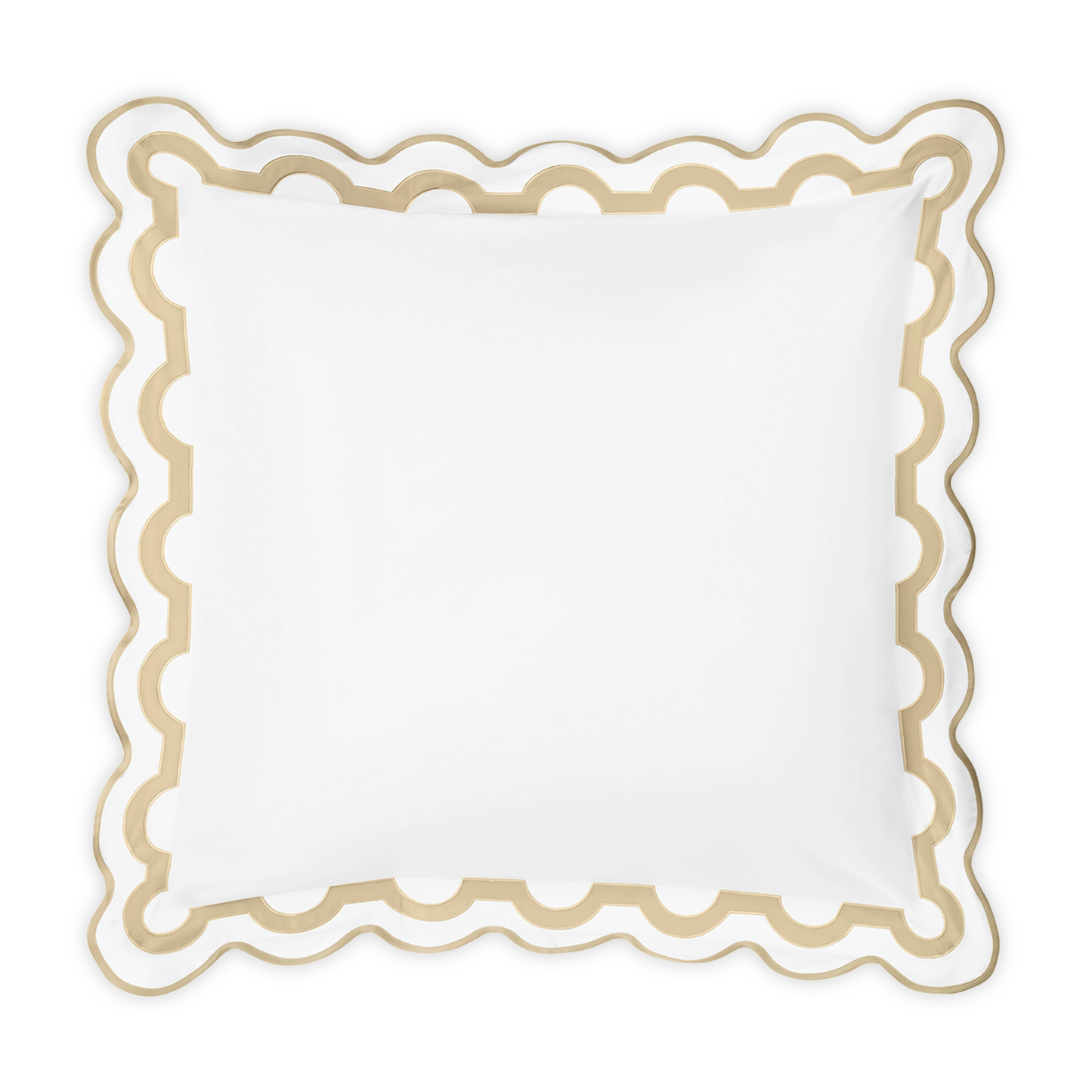 Euro Sham of Matouk Mirasol Collection in Champagne Color