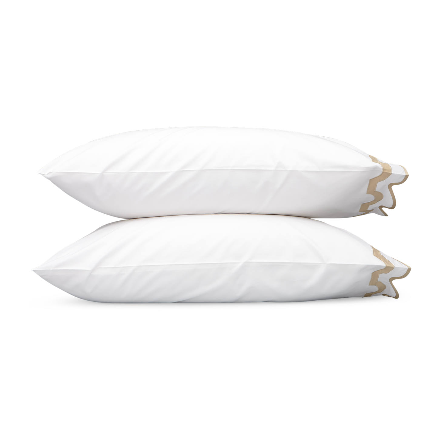 Pillowcase of Matouk Mirasol Collection in Champagne Color