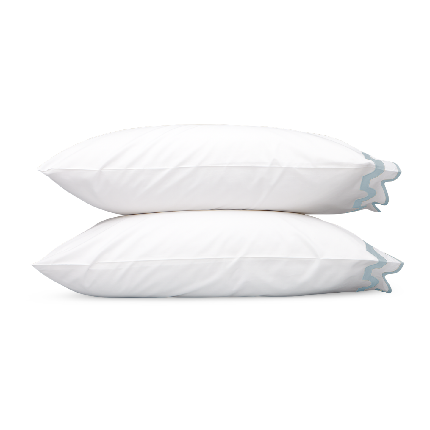 Pillowcase of Matouk Mirasol Collection in Pool Color