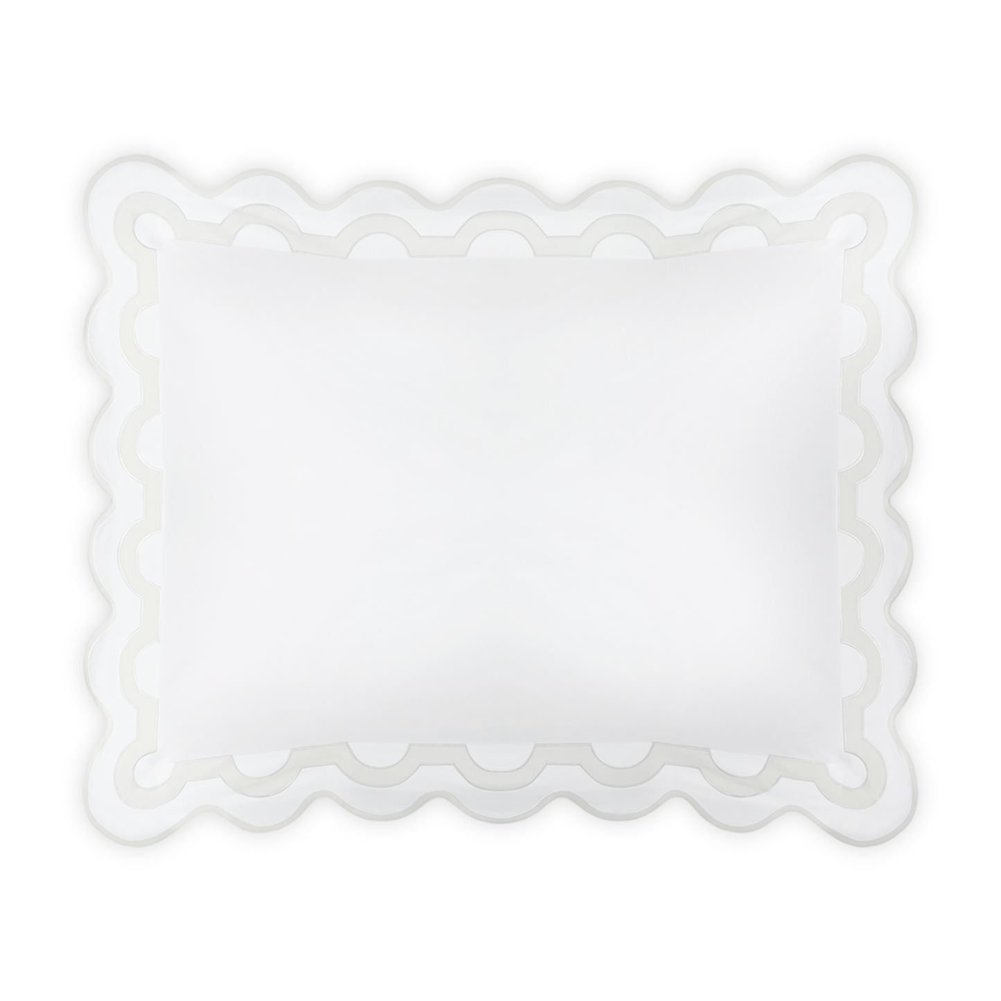 Standard Sham of Matouk Mirasol Collection in Bone Color