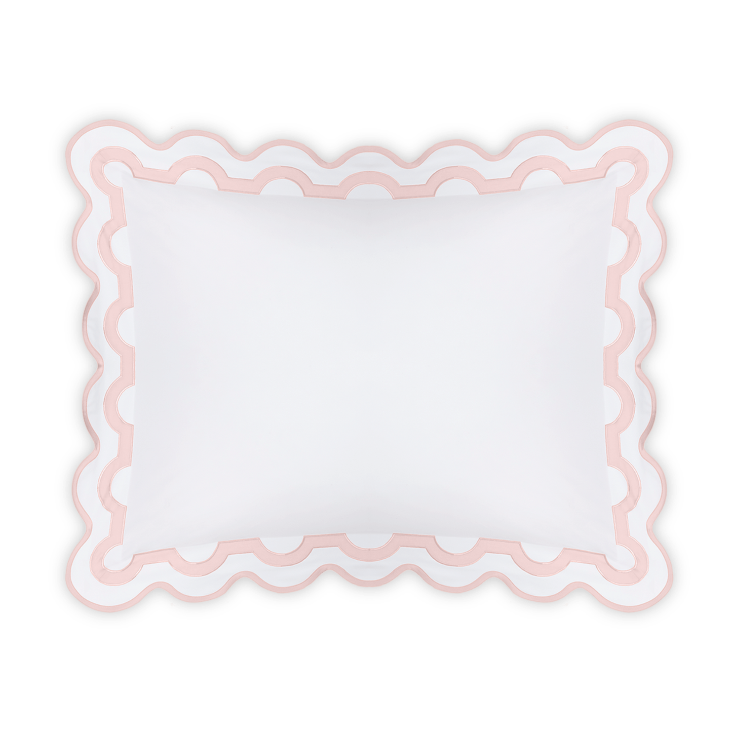 Standard Sham of Matouk Mirasol Collection in Pink Color
