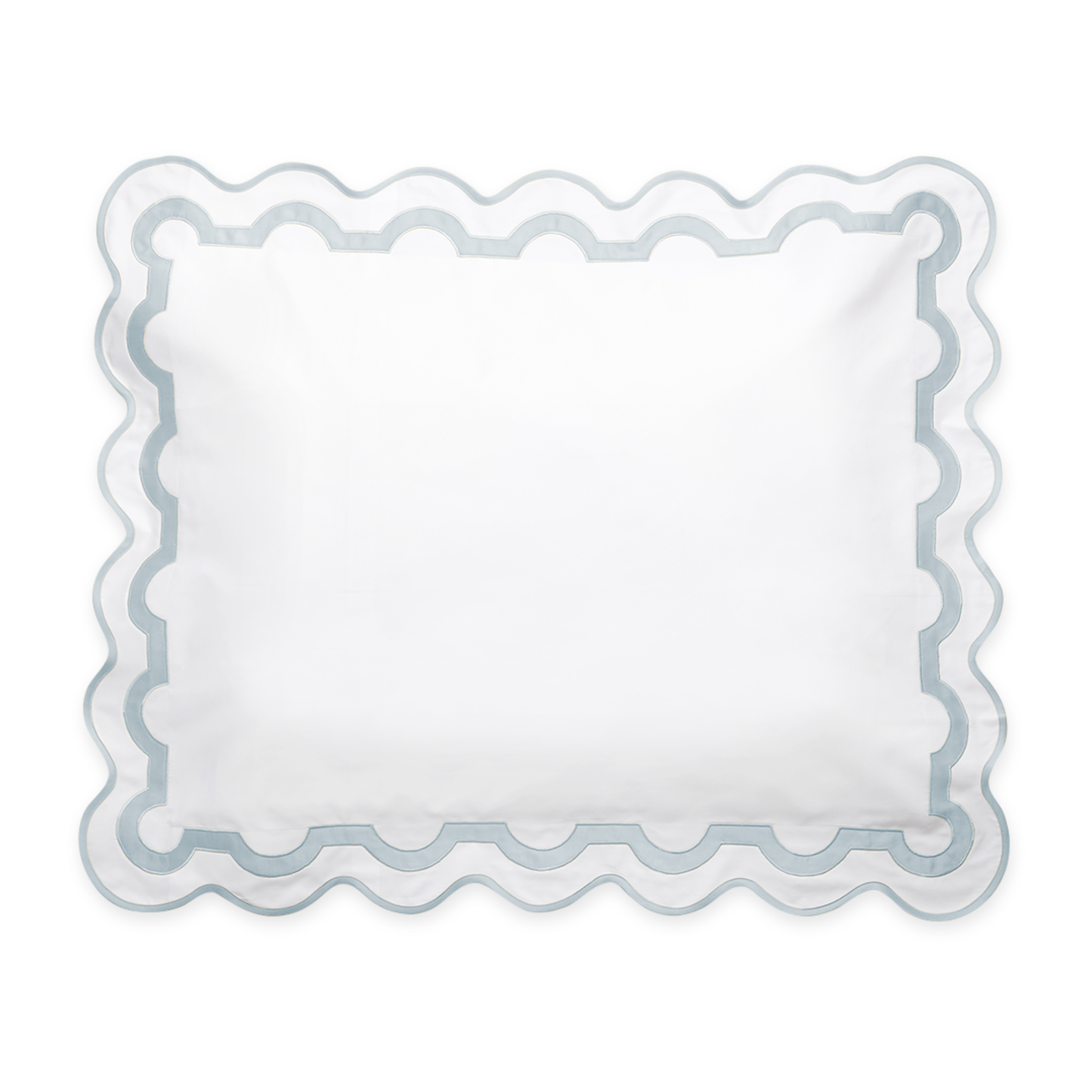 Standard Sham of Matouk Mirasol Collection in Pool Color