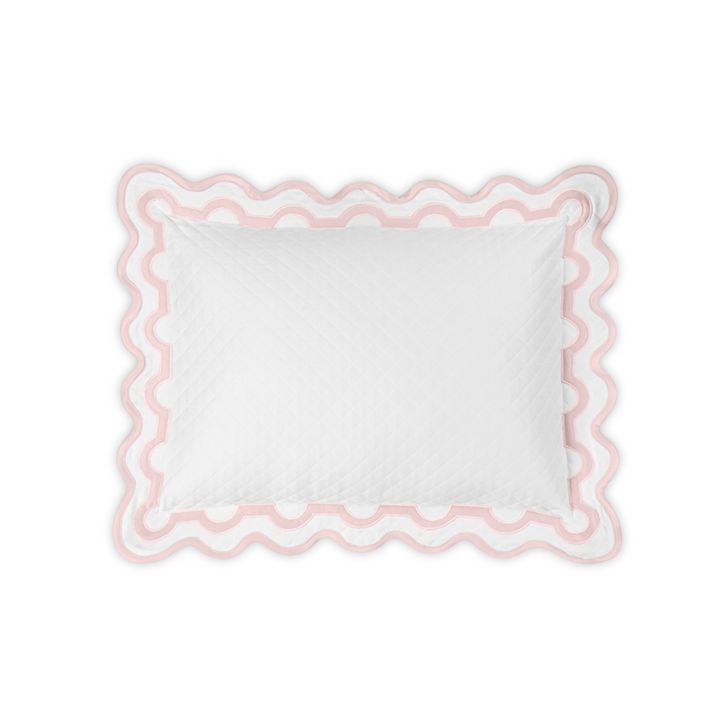 Silo of Matouk Mirasol Matelassé Bedding Boudoir Sham Pink