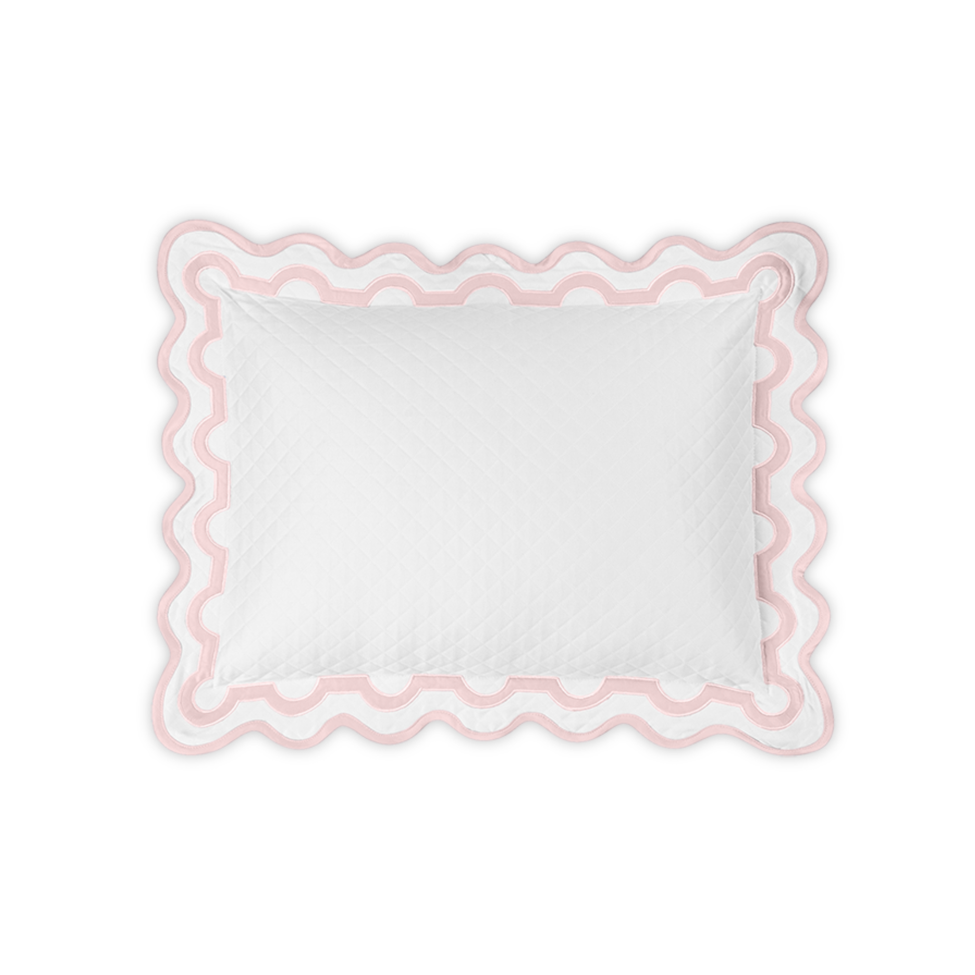 Silo of Matouk Mirasol Matelassé Bedding Boudoir Sham Pink