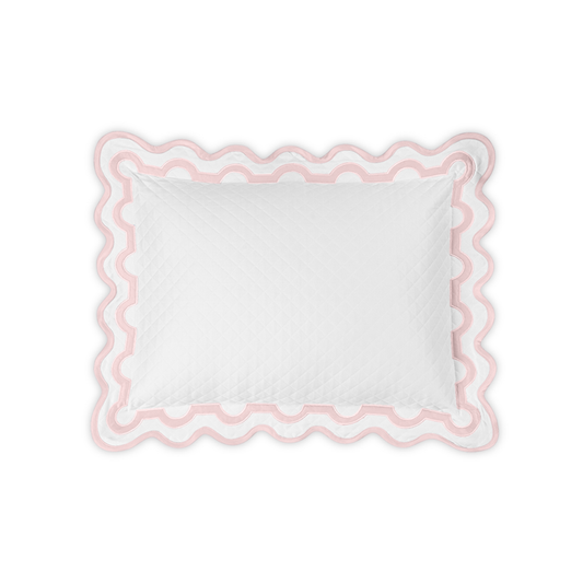 Silo of Matouk Mirasol Matelassé Bedding Boudoir Sham Pink