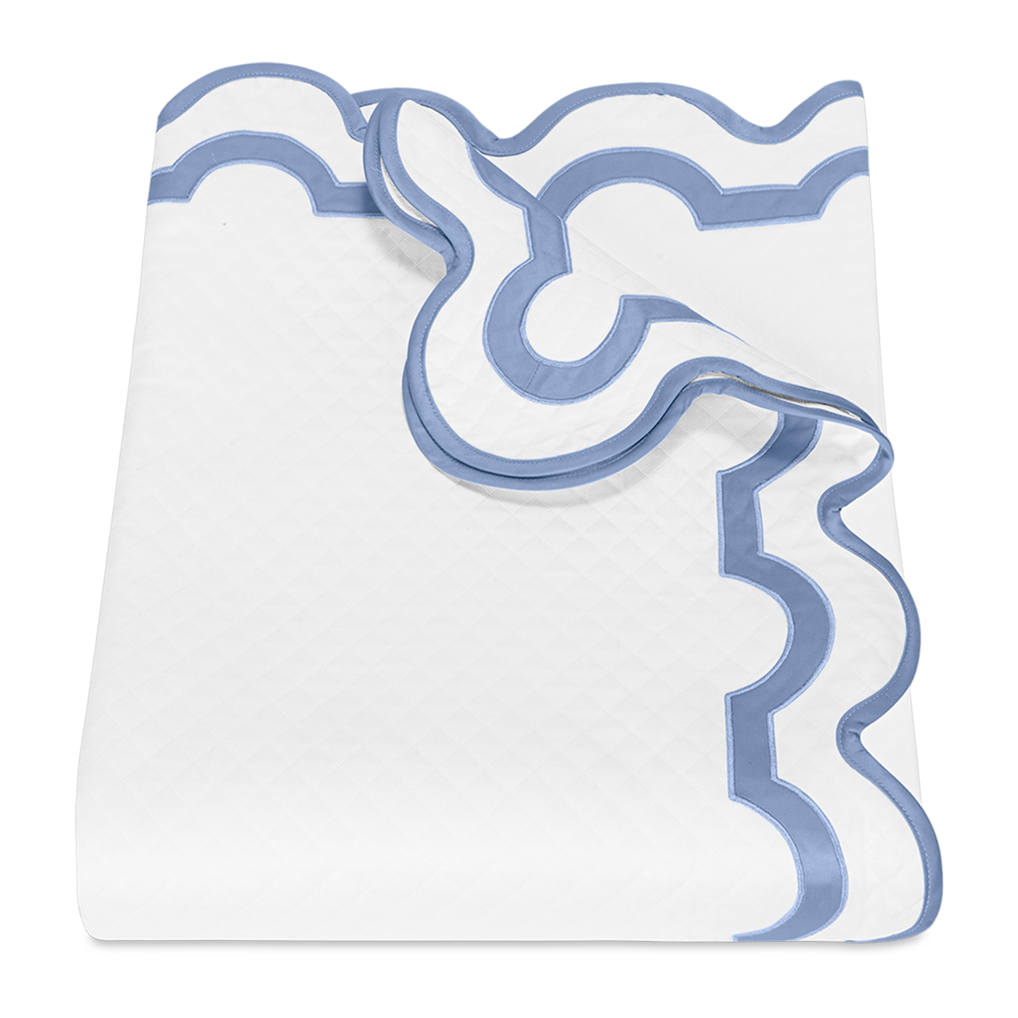 Silo of Matouk Mirasol Matelassé Bedding Coverlet Azure