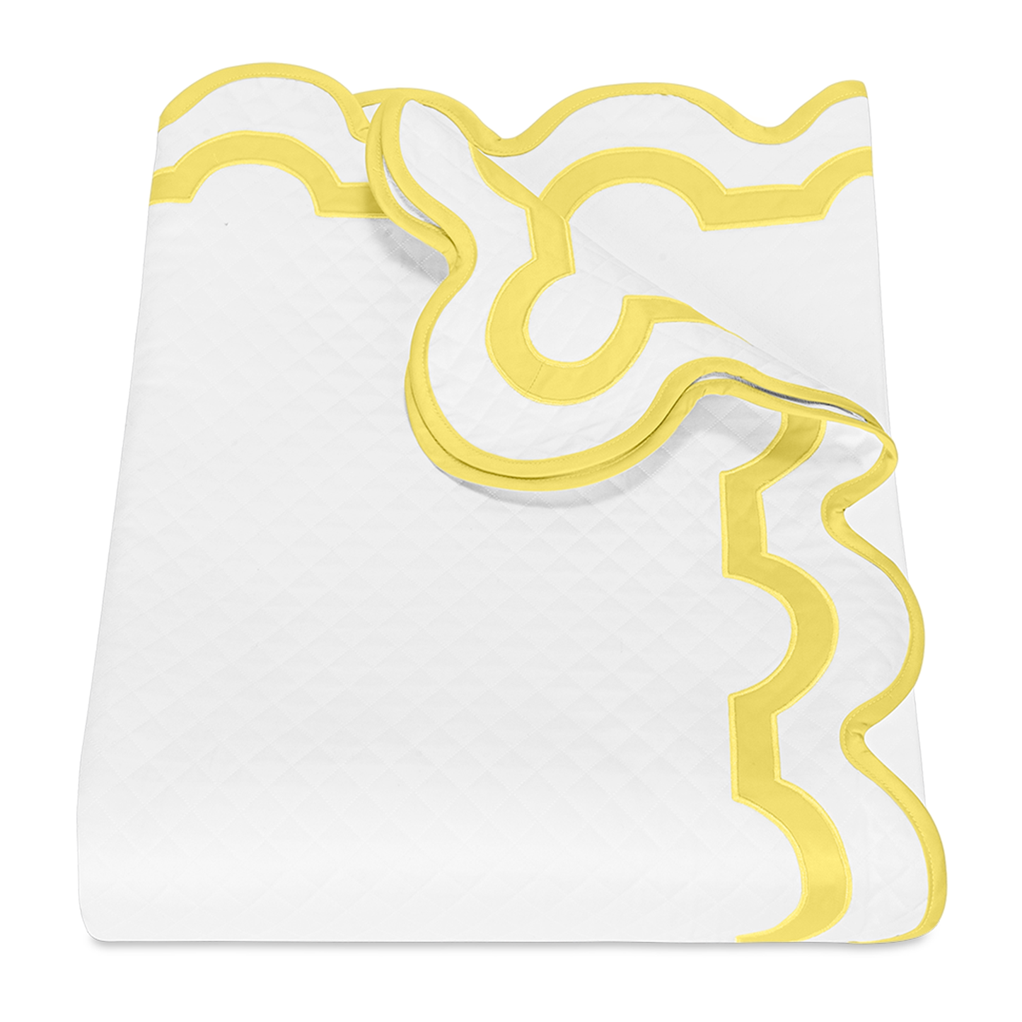 Silo of Matouk Mirasol Matelassé Bedding Coverlet Lemon