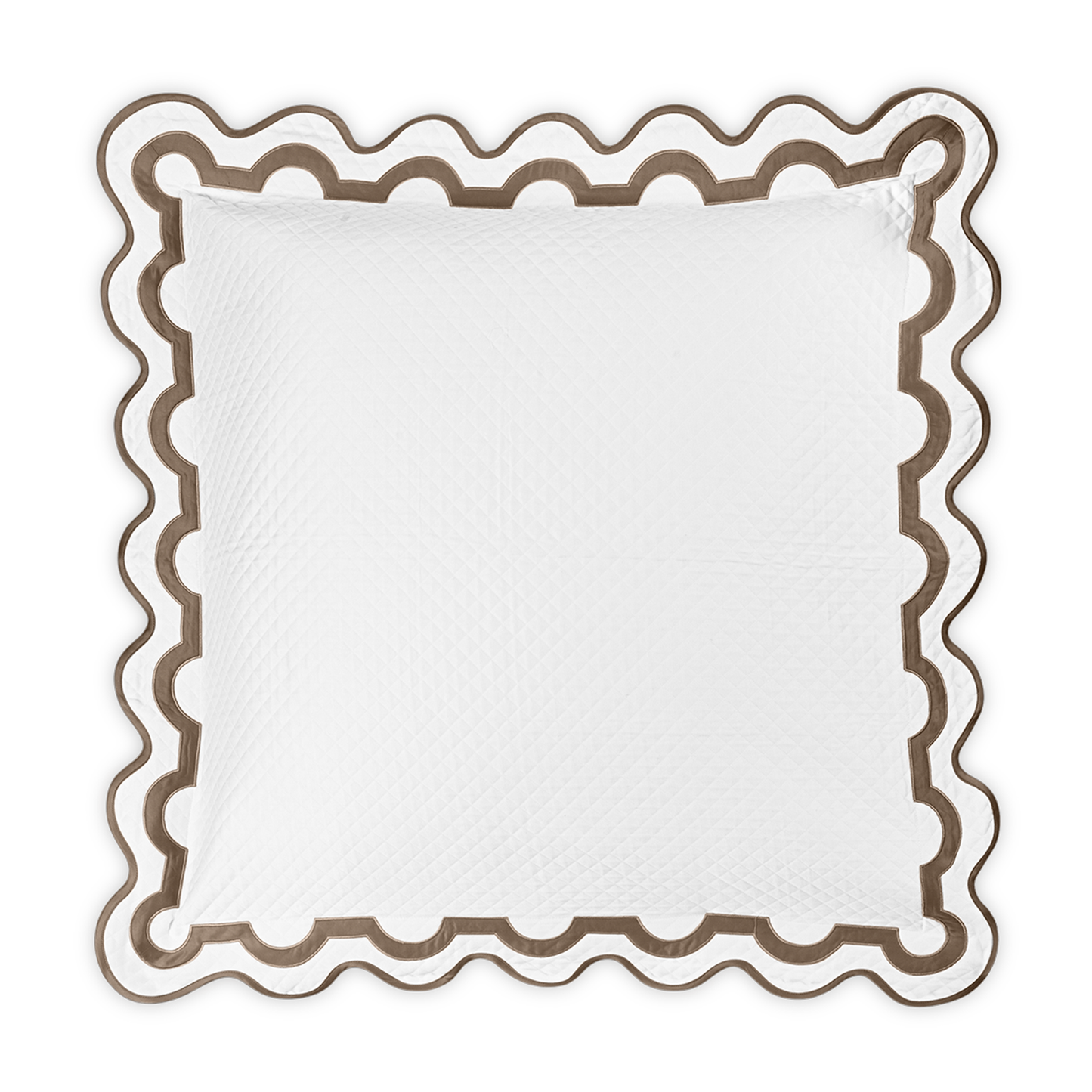 Silo of Matouk Mirasol Matelassé Bedding Euro Sham Mocha