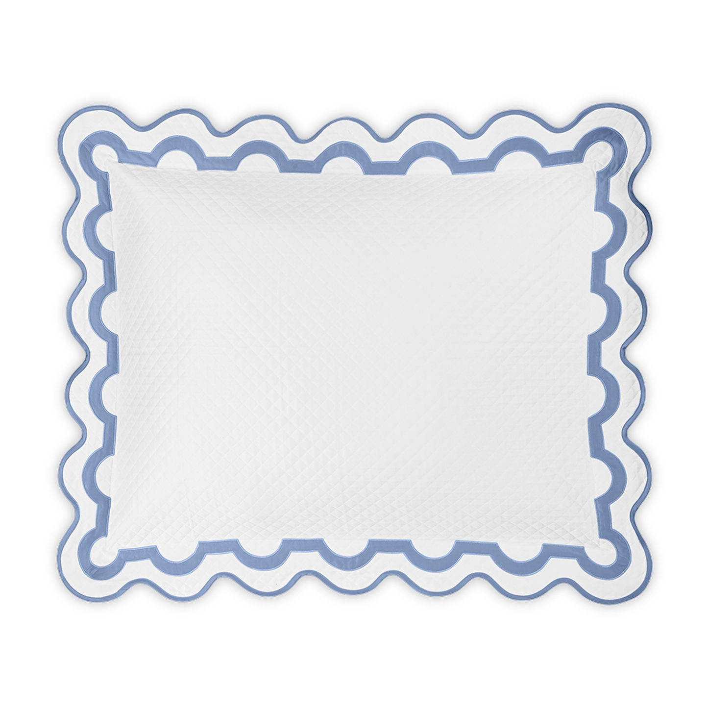 Silo of Matouk Mirasol Matelassé Bedding Sham Azure