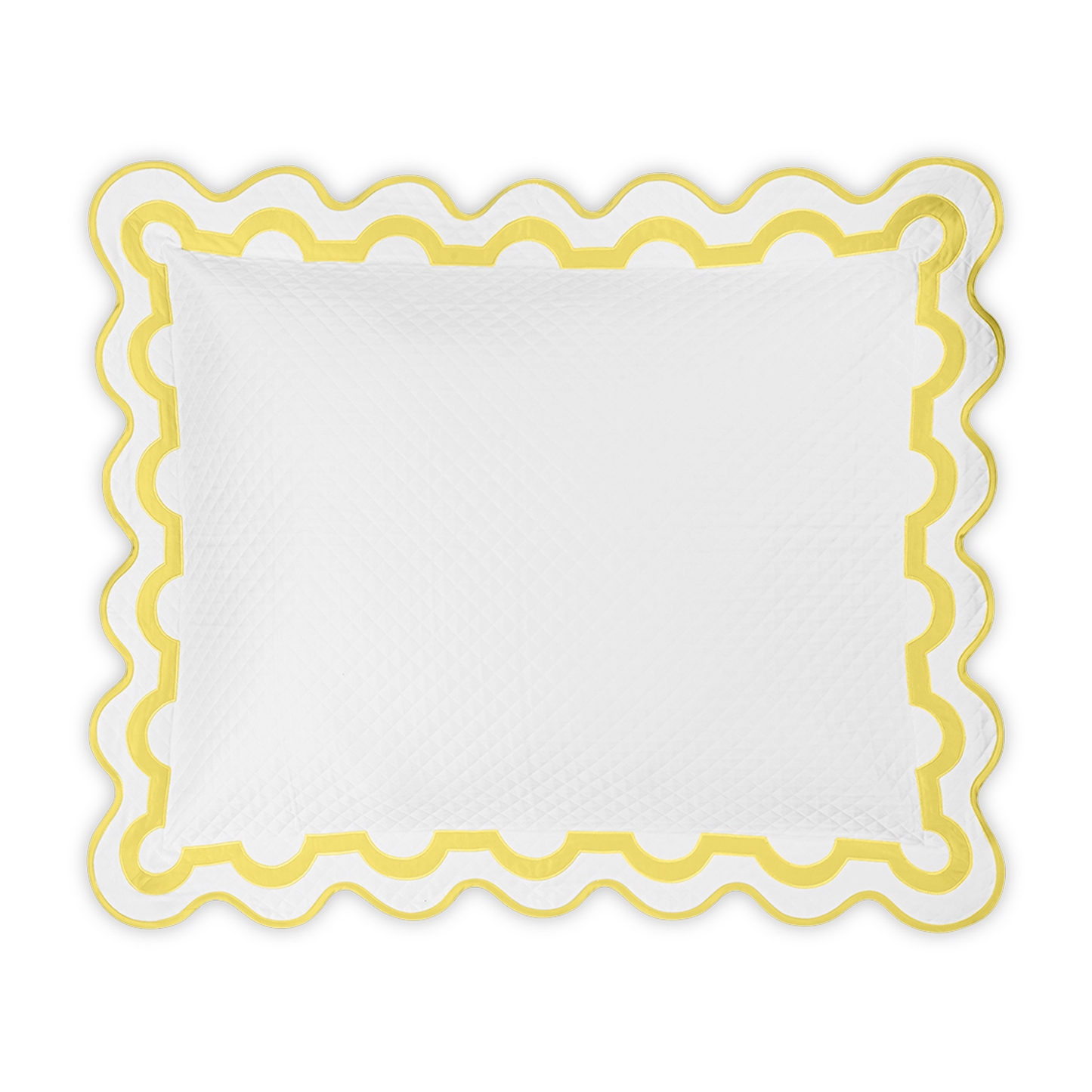 Silo of Matouk Mirasol Matelassé Bedding Sham Lemon