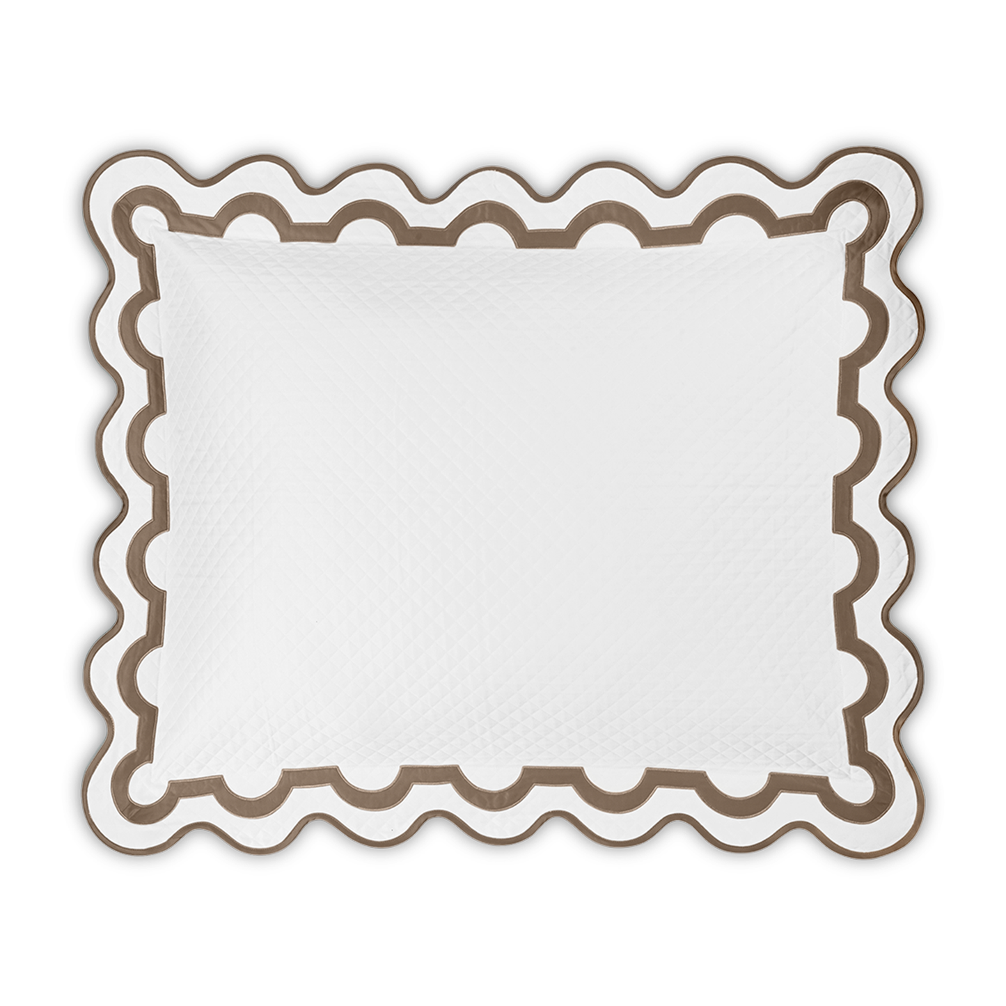 Silo of Matouk Mirasol Matelassé Bedding Sham Mocha