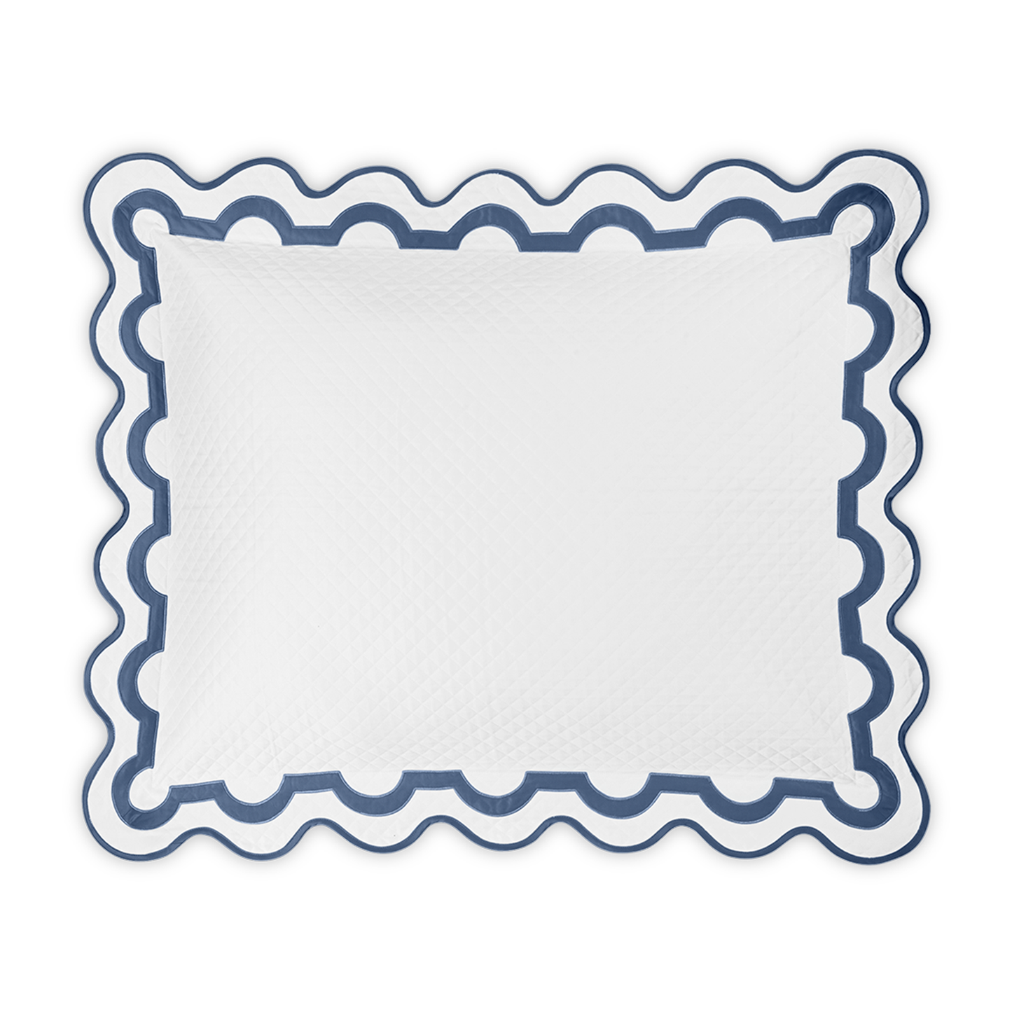 Silo of Matouk Mirasol Matelassé Bedding Sham Steel Blue