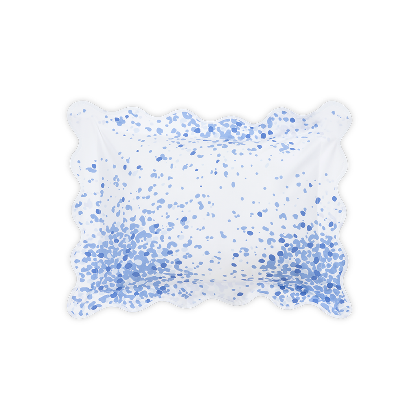 Boudoir Sham of Matouk Poppy Bedding in Azure Color