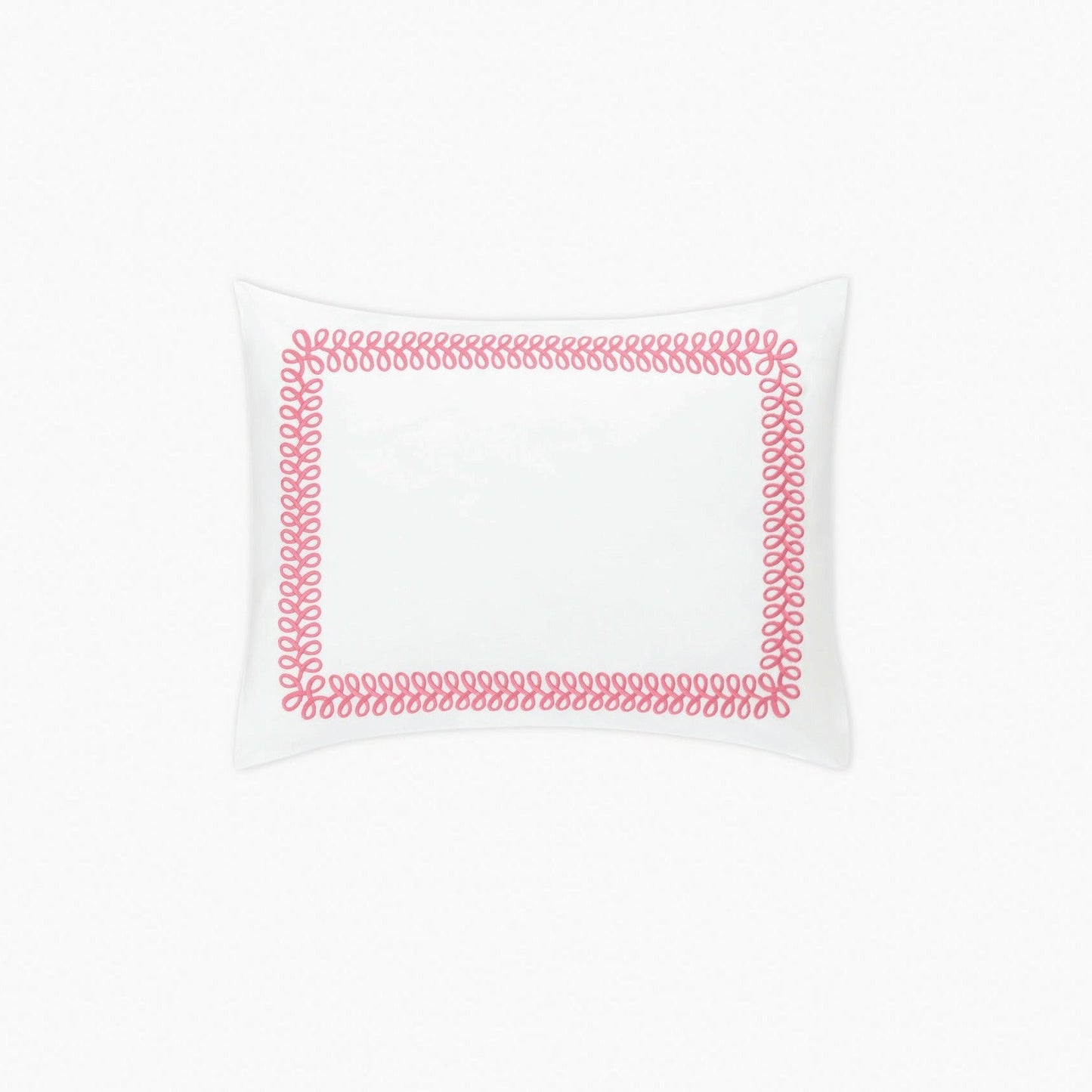 Matouk Schumacher Astor Braid Bedding Boudoir Sham Peony Fine Linens