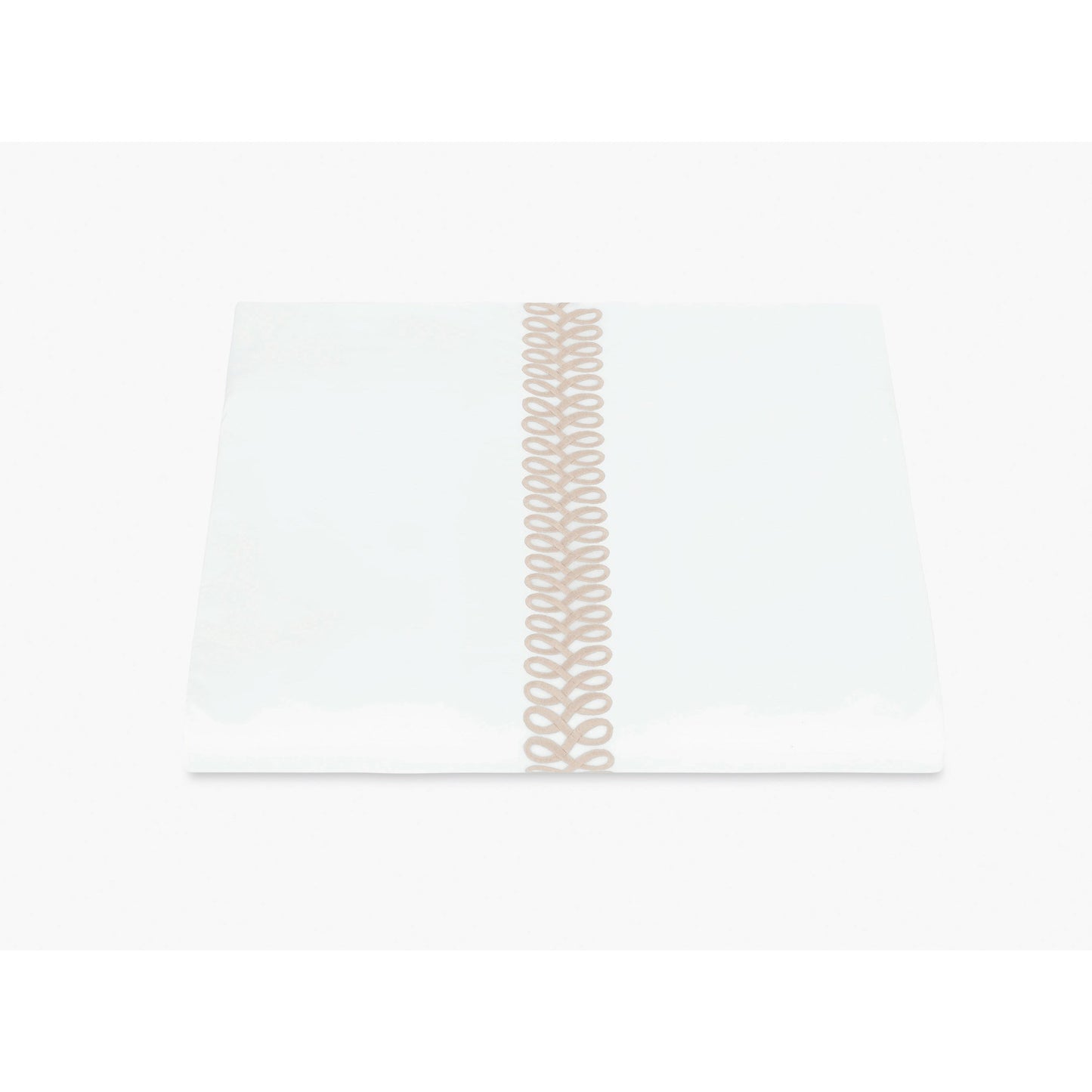 Matouk Schumacher Astor Braid Bedding Duvet Cover Dune Fine Linens